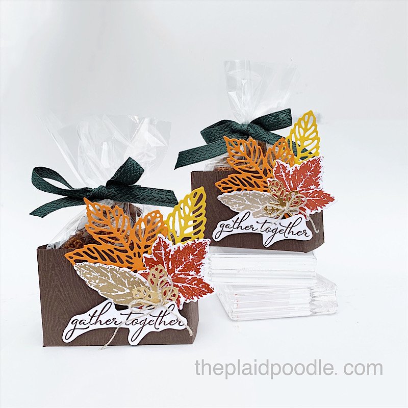 Make a Gorgeous Leaves Crate Treat Holder